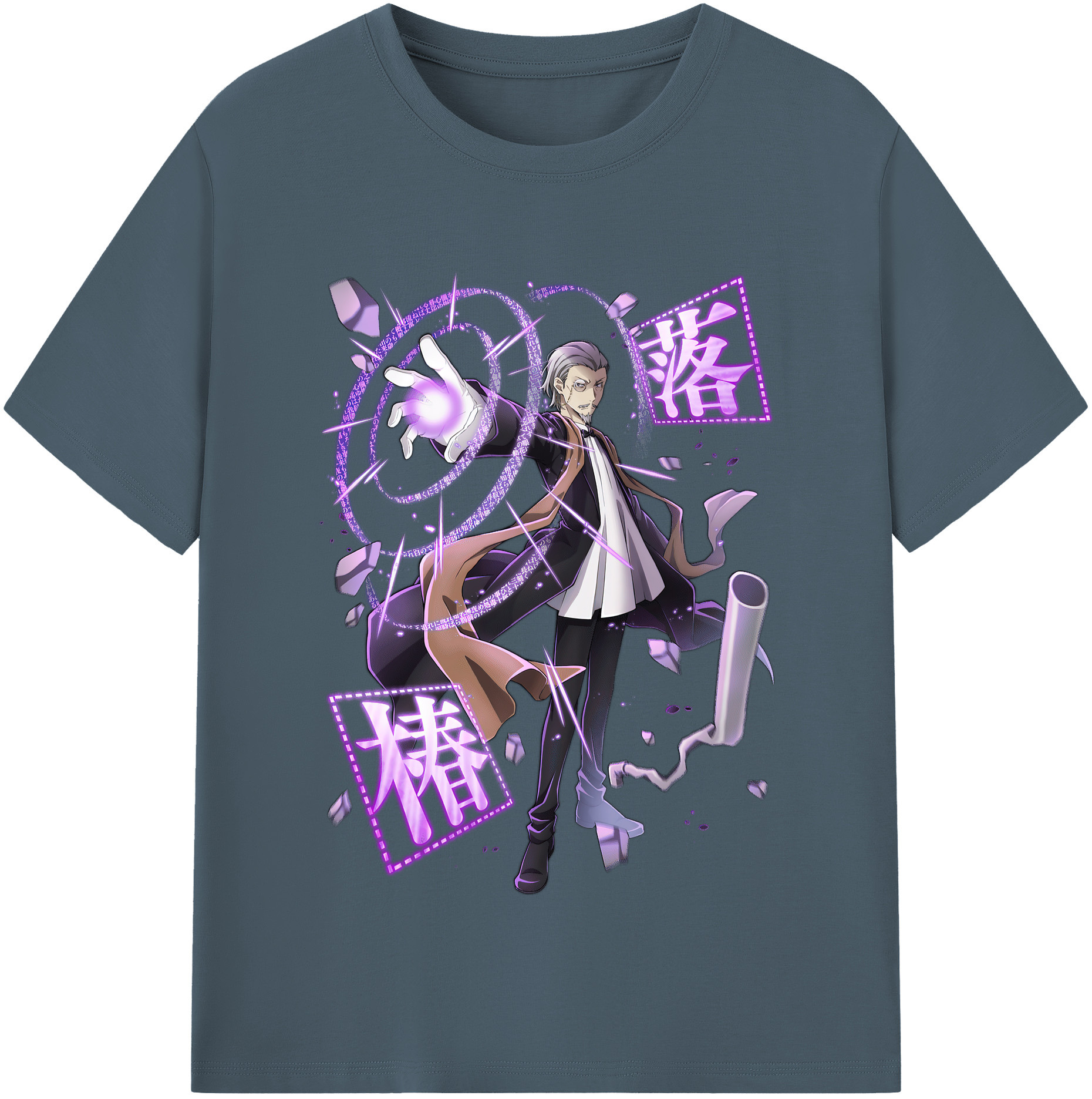 （画像用） 文豪ストレイドッグス Bungo Stray Dogs 綿100％半袖Tシャツ（フロントプリント）